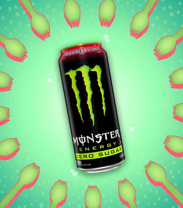 New (USA) Monster zero sugar strawberry shot