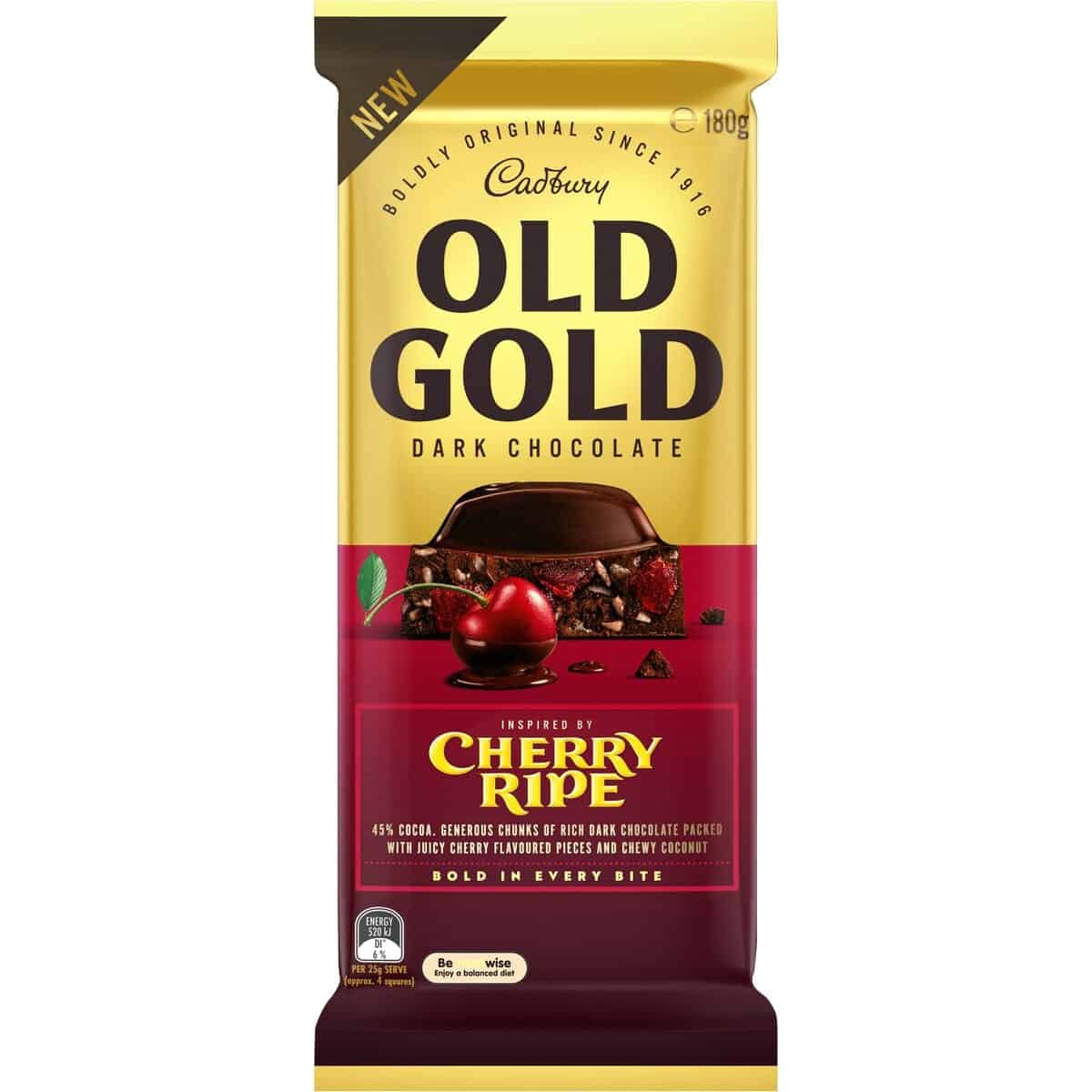 Cadbury Old Gold Inspired by Cherry Ripe 180g