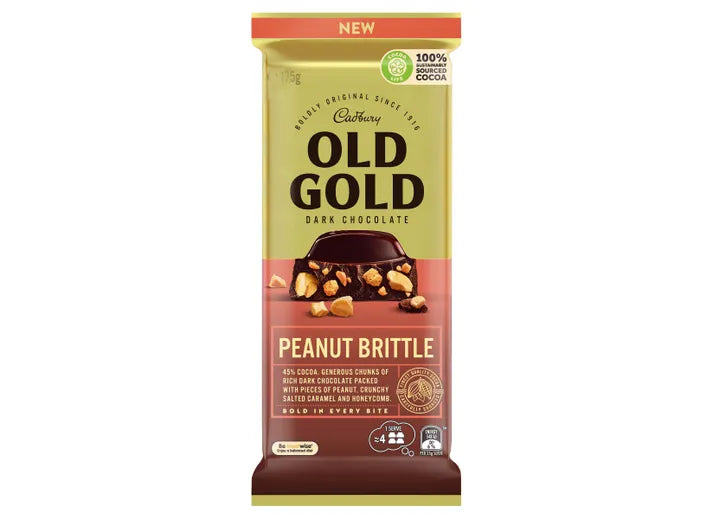 Cadbury Old Gold Peanut Brittle 175g