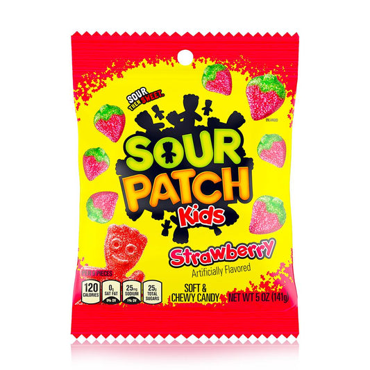 SOUR PATCH KIDS Strawberry Peg Bag 102g